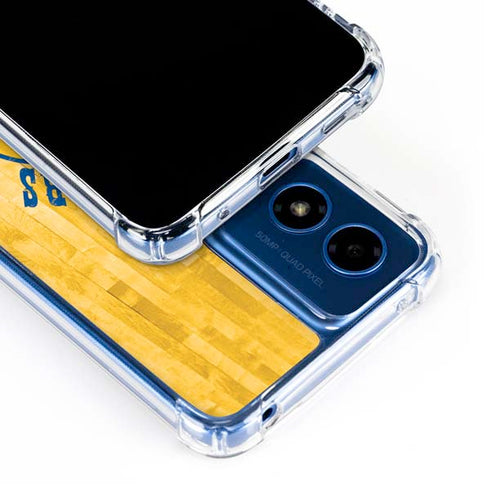 NBA Golden State Warriors Hardwood Classics Moto G 5G (2024) Clear Case